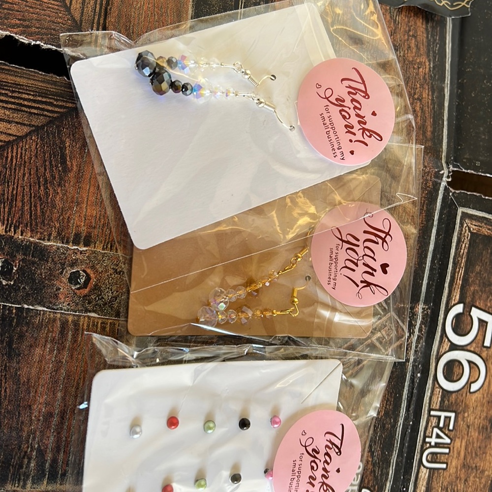3 pack earring set